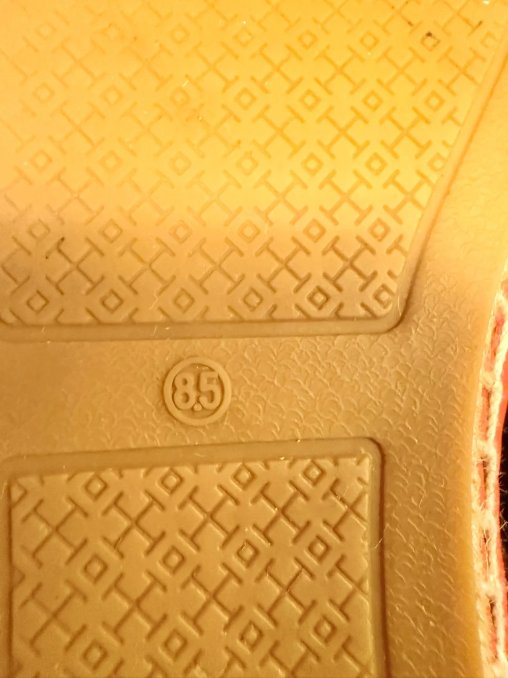 Tory Burch Ines Red Leather Logo Espadrilles Size 8.5